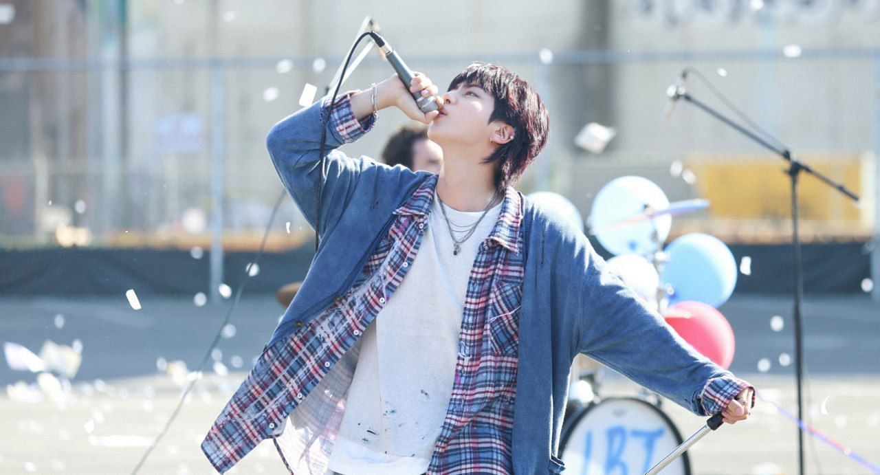 Jin for I'll Be There music video photo sketch (Image via X/ @bts_bighit)